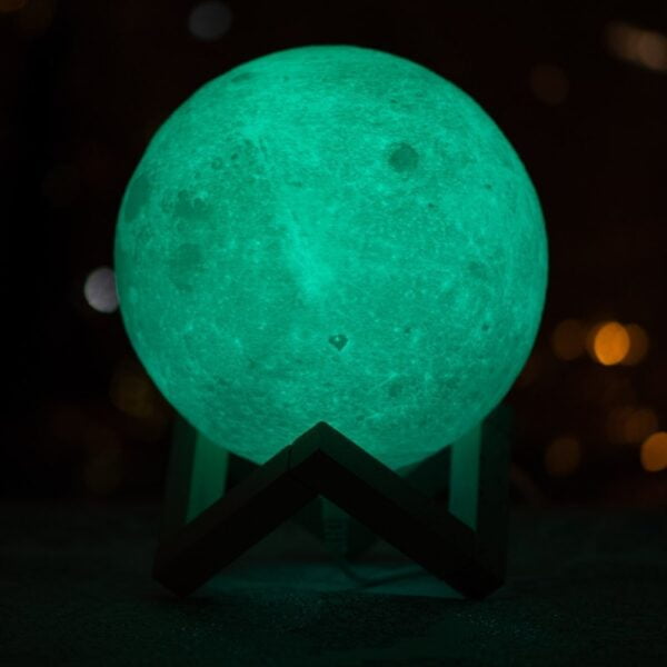 3D Lempa su LED apšvietimu - Mėnulis