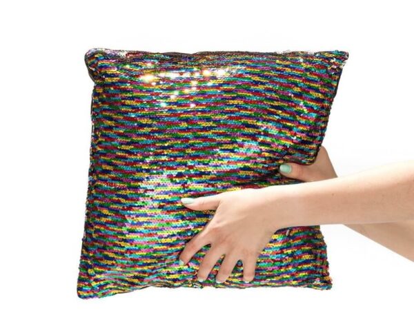 Dekoratyvinė pagalvė su vartomais blizgučiais