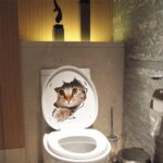 3D Tualeto lipdukas - Katė
