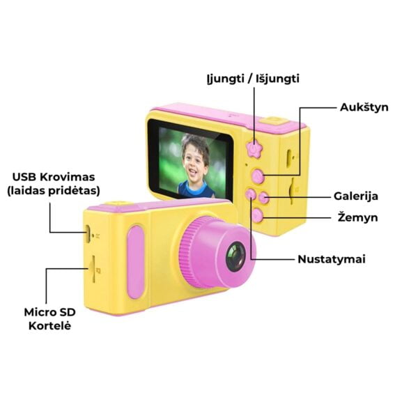 Skaitmeninė kamera vaikams – dovanų idėjos, idejos dovanoms, dovanu ideja, dovanos vaikams